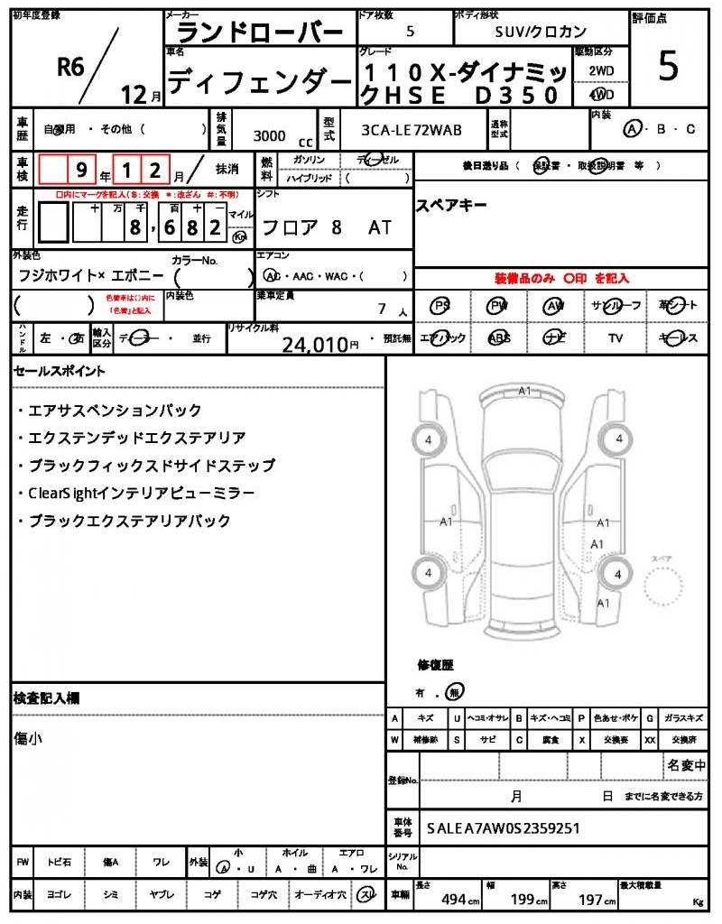2024 Land Rover Defender 110X- DYNAMIC HSE D350